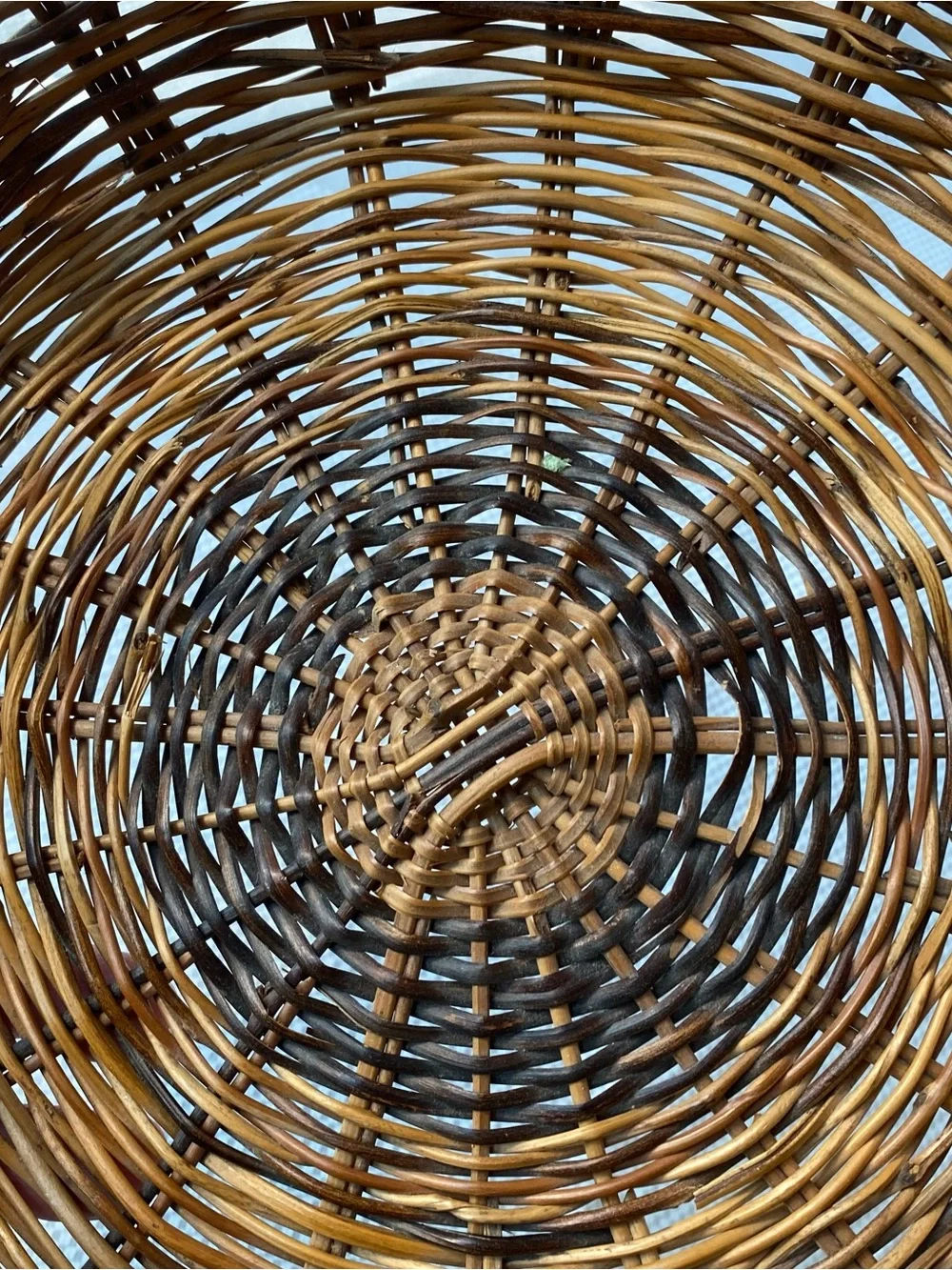 Woven Rattan Decorative Basket - Brown